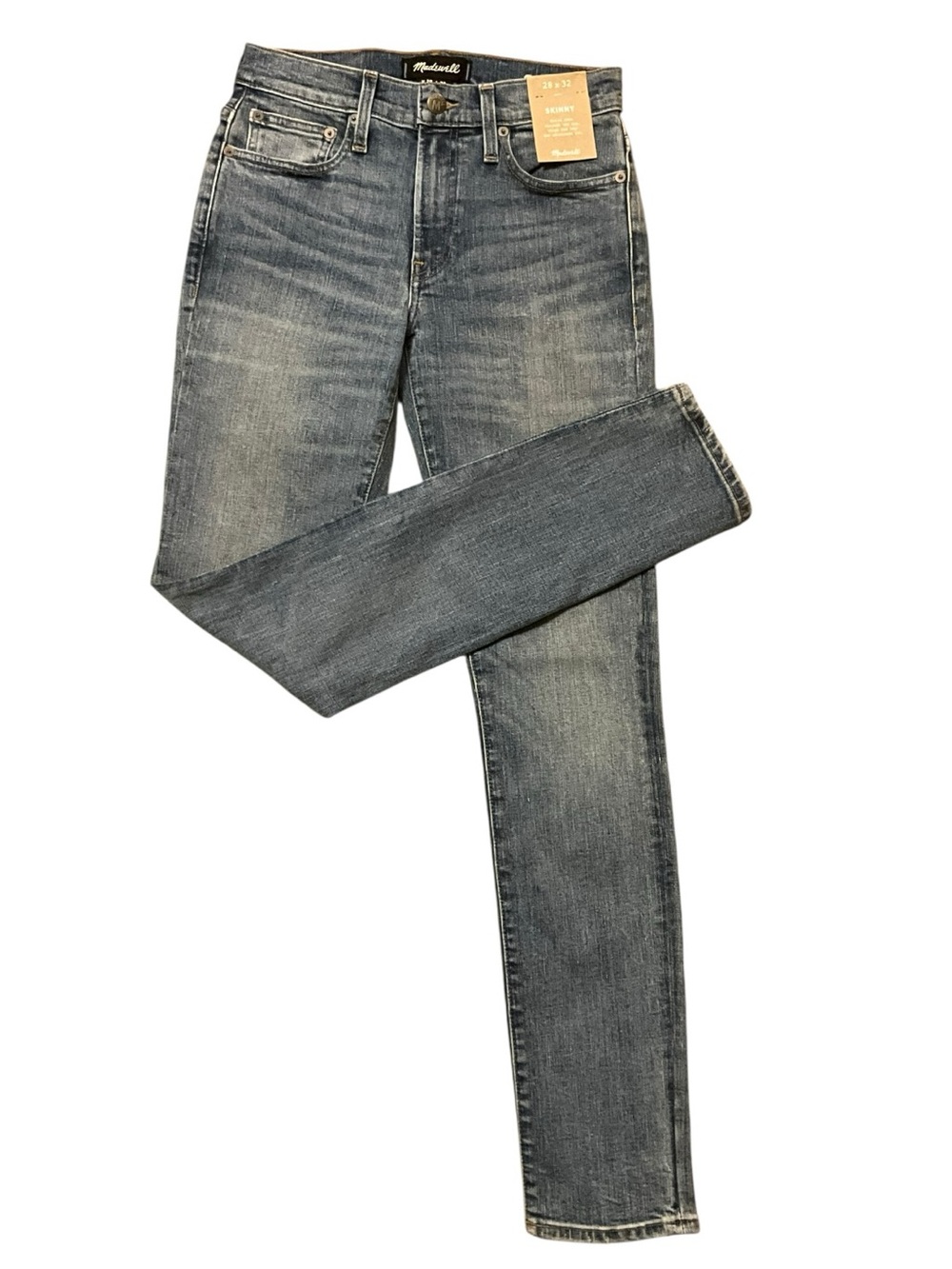 Madewell Men's Skinny Slim Fit Jeans Medium Wash Stretch Denim 28/32 NWT